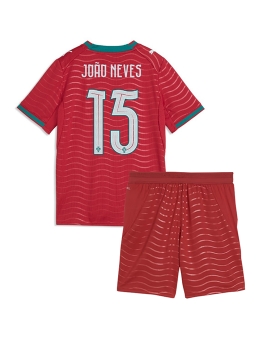 Billige Fotballdrakt Portugal Joao Neves #15 Replika Hjemmedraktsett Barn VM 2026 Kortermet (med bukser)